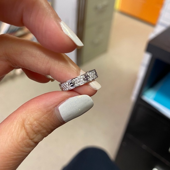 Cartier pave white gold - Picture 2 of 8